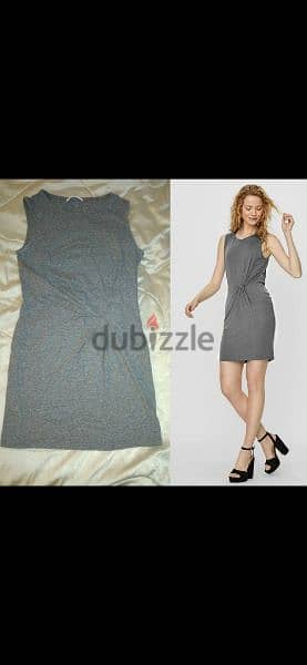 dress cotton only grey s to xxL