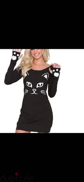 dress cat print with high socks s to xxl 5