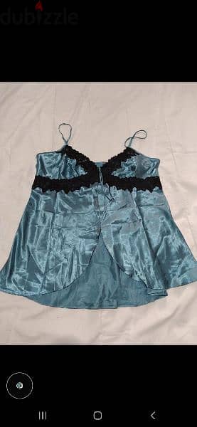 lingerie blue satin lingerie trimed lace m to xxxl 2