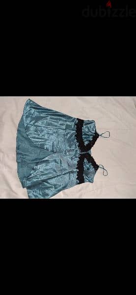 lingerie blue satin lingerie trimed lace m to xxxl 3