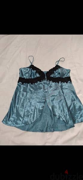 lingerie blue satin lingerie trimed lace m to xxxl 4