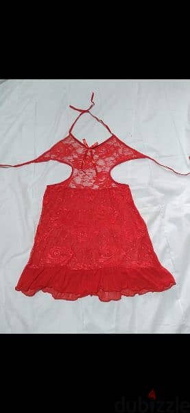 lingerie red lace and mousline lycra lingerie s to xxL 3