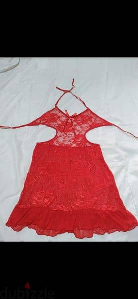 lingerie red lace and mousline lycra lingerie s to xxL 4