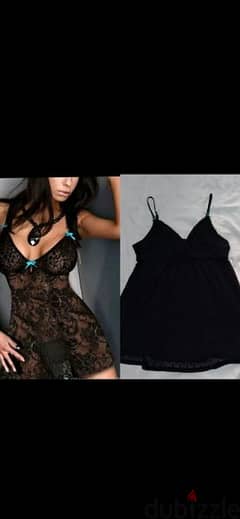 lingerie black mousline lycra lingerie s to xxxL