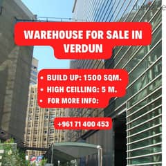 Hot Deal ! Wonderful Warehouse for Sale in Verdun in a Prime Location