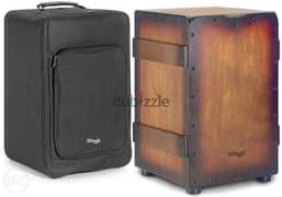 Standard-sized Crate cajón with sunburst brown finish 0