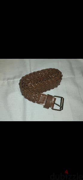 belt real leather belt brown bas 7
