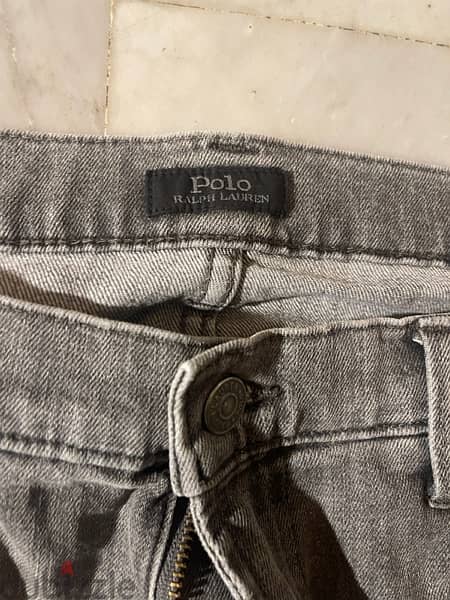 Polo RL grey slim jeans  size 36 great condition 3
