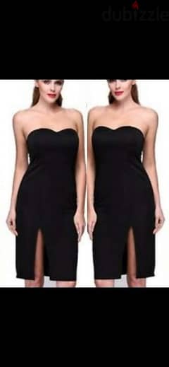 dress black satin dress strapless s to xL 0