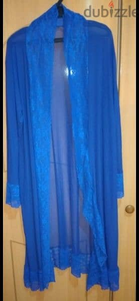 cardigan blue chiffon lycra  m to xxxxL 2