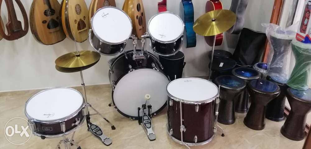 Drums set مستعمل شبه جديد الف 1