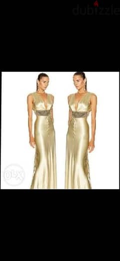 dress gold dress satin with dentelle w pallette s to xxL
