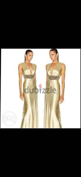 dress gold dress satin with dentelle w pallette s to xxL 1