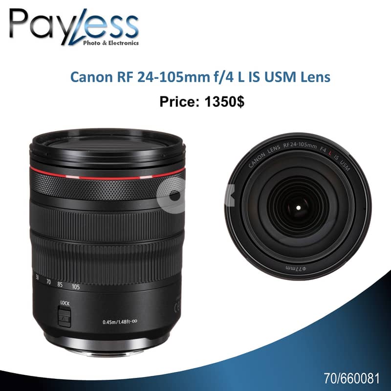 Canon RF 24-105mm f/4 L IS USM Lens 1