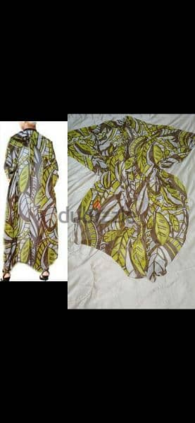 lon asfar m3ara2 kimono mousline s to xxxxL