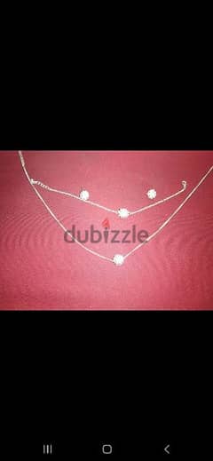 necklace set bracelet and earrings stainless steel 0