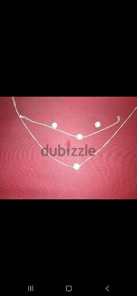 necklace set bracelet and earrings stainless steel 0