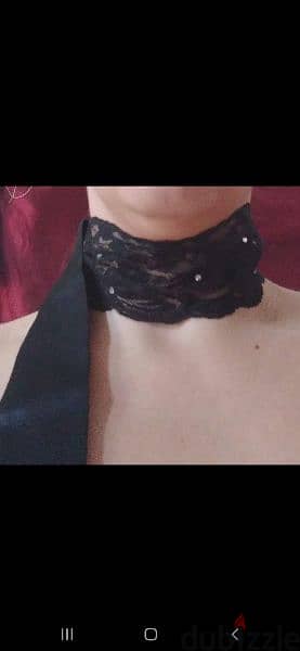 necklace lace and satin la senza choker lace 4