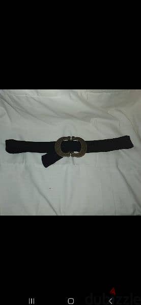 belt copper buckle black with gold 8