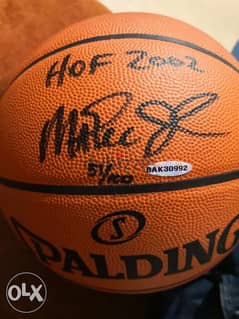 Magic johnson hologram authenticated nba spalding basketball ball