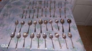 (Silver Semi Plated 2.5 kg (spoons , knives , forks 0
