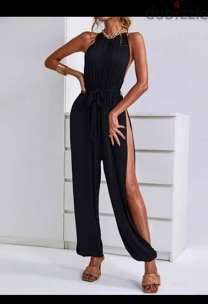 dress black jumpsuit open sides s to xxL 5