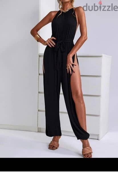 dress black jumpsuit open sides s to xxL 6