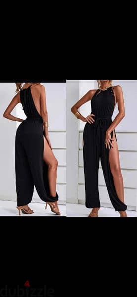 dress black jumpsuit open sides s to xxL 7