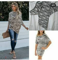 dress or top zebra print s to xL
