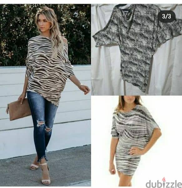 dress or top zebra print s to xL 5