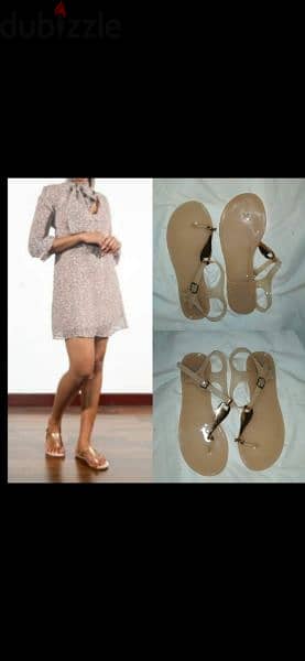 shoes sandals za7ef lon nude 39/40 bas