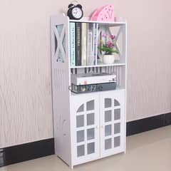 4 Tiers Storage Cabinet and Adjustable Shelf 120x39x20cm