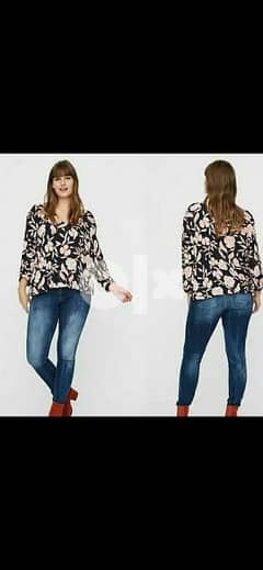 top floral navy and pink s to xxxL