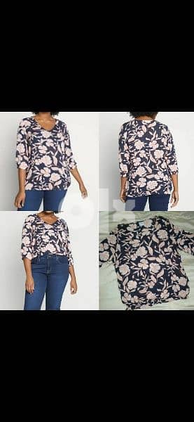top floral navy and pink s to xxxL 1