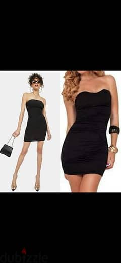 strapless dress 2 styles s to xxL bas black 0