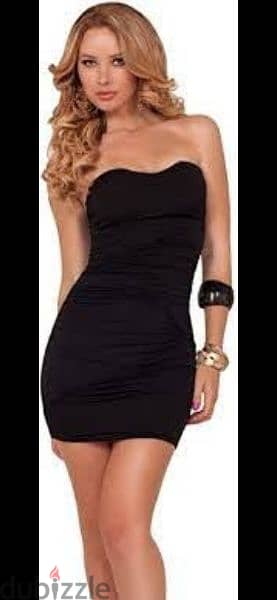 strapless dress 2 styles s to xxL bas black 1