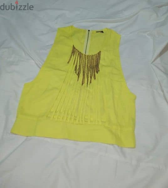 top yellow with gold chains s to xL 2