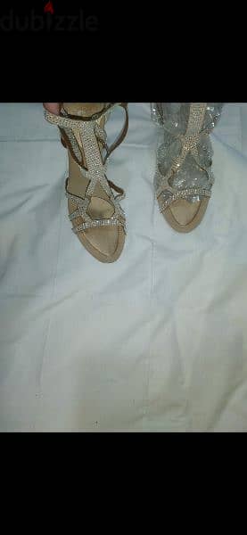 shoes BCBG sandals nude with strass 39/40 9