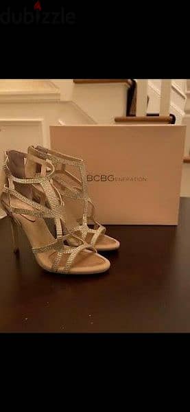 shoes BCBG sandals nude with strass 39/40 12