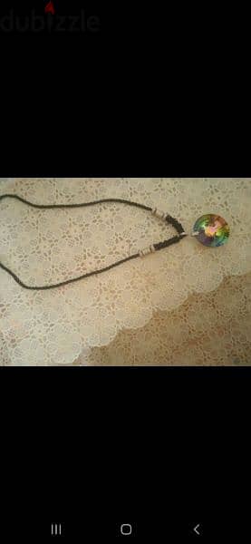 necklace big stone rainbow. available matching ring 3
