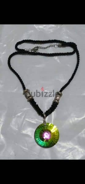 necklace big stone rainbow. available matching ring 4