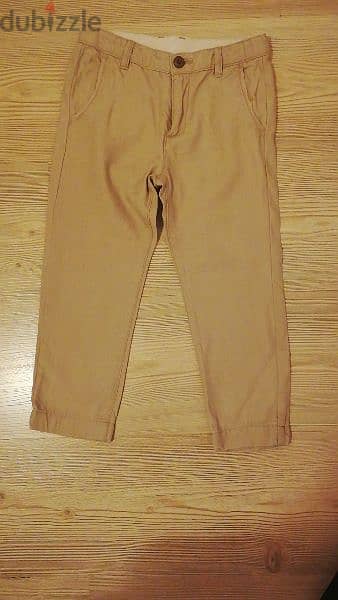 zara beige pants 0