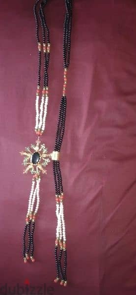 necklace vintage pearl necklace with big brooch 3