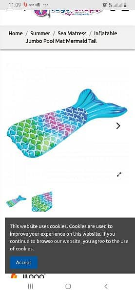 Blue and Green Mermaid Tail Swimming Pool 183cmx110cm
/3$ delivery 0