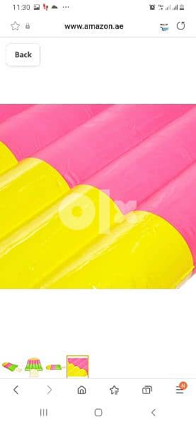 jilong INFLATABLE ICE CREAM LOLLY POP LOUNGER AIR MAT/ 3$ delivery 1