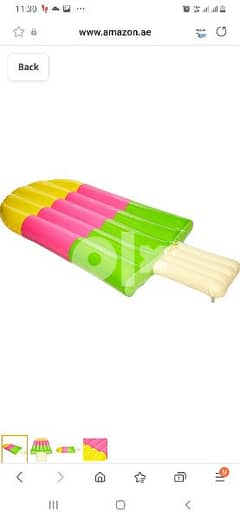 jilong INFLATABLE ICE CREAM LOLLY POP LOUNGER AIR MAT/ 3$ delivery
