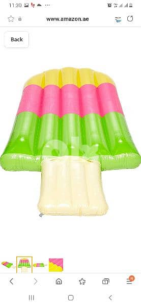 jilong INFLATABLE ICE CREAM LOLLY POP LOUNGER AIR MAT/ 3$ delivery 3