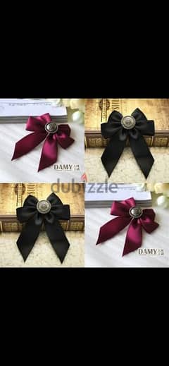 brooch bow 2 colours