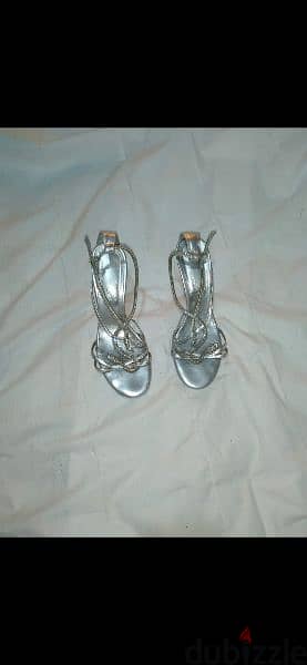silver sandals strass snake 38/39 worn twice 1