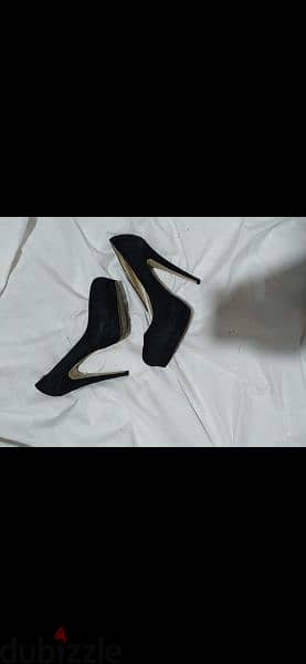 black suede high heels 39/40 worn twice 3
